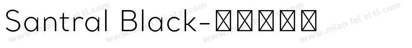 Santral Black字体转换